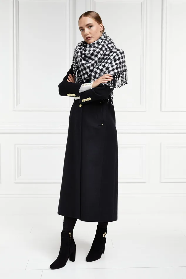 Holland Cooper Full Length Regency Coat Soft Black Women Tailoring
