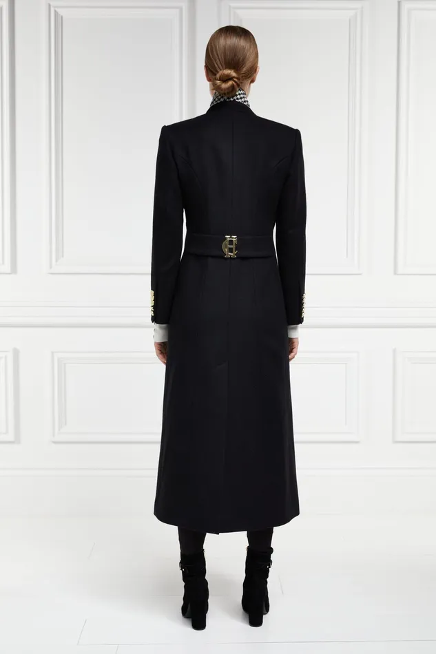 Holland Cooper Full Length Regency Coat Soft Black Women Tailoring