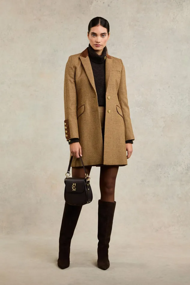 Holland Cooper Kempton Coat Tawny Women Tailoring