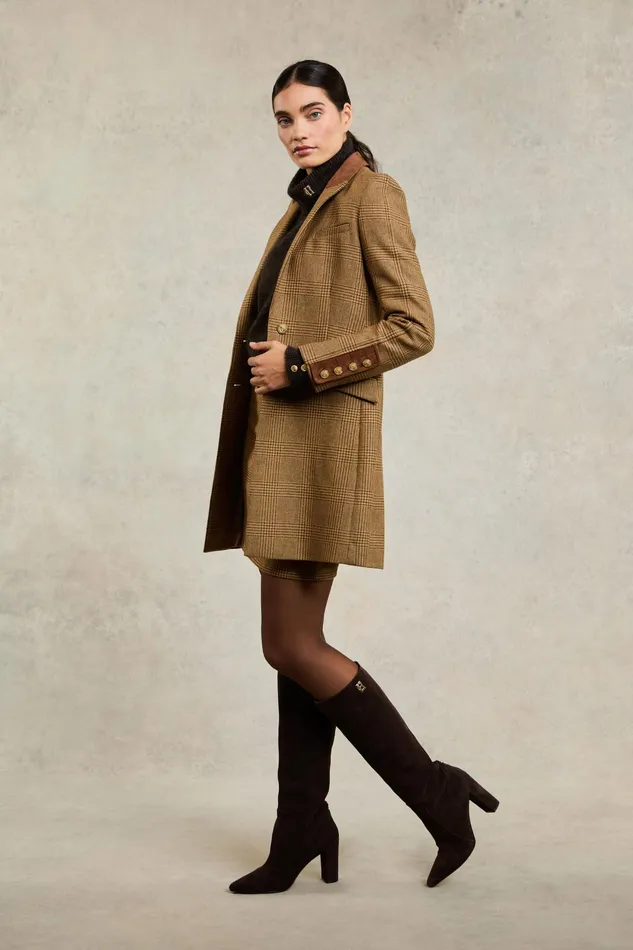 Holland Cooper Kempton Coat Tawny Women Tailoring