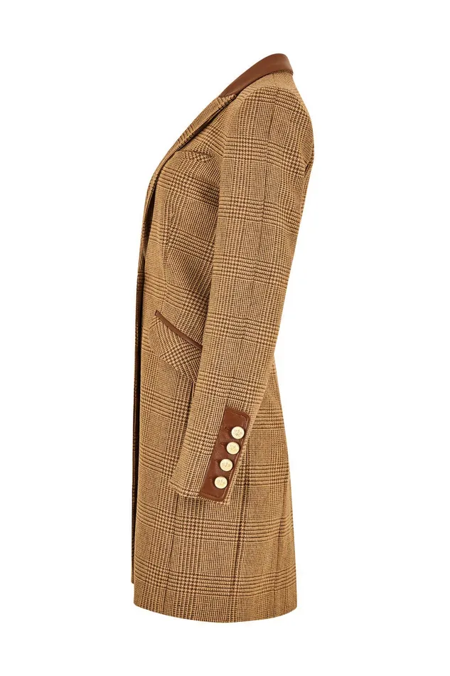 Holland Cooper Kempton Coat Tawny Women Tailoring