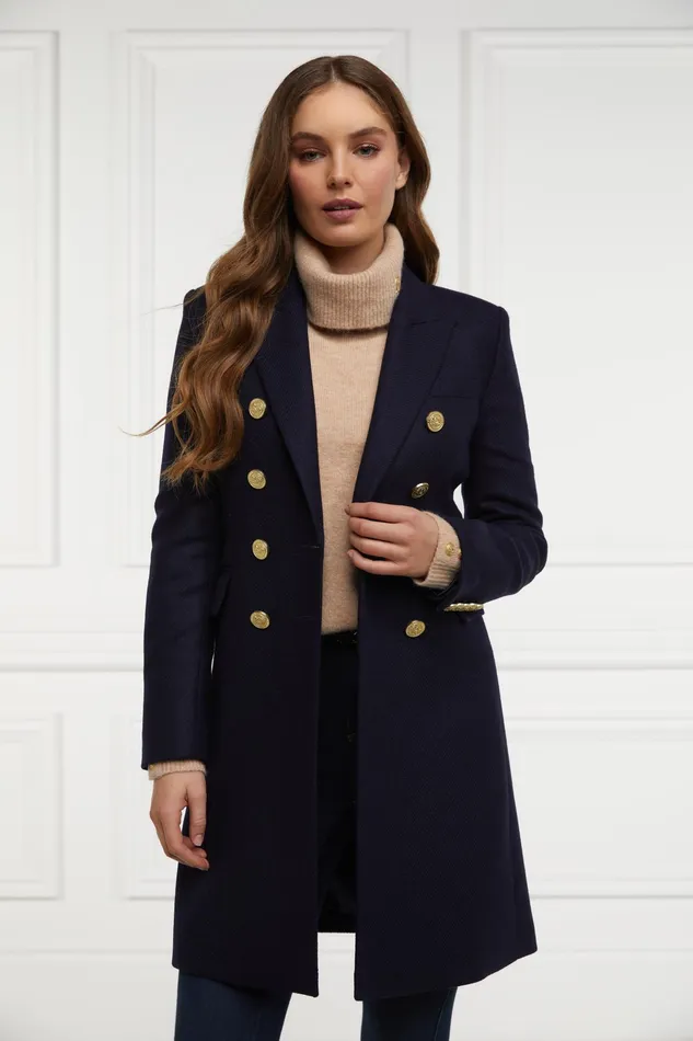 Holland Cooper Knightsbridge Coat Navy Women Tailoring