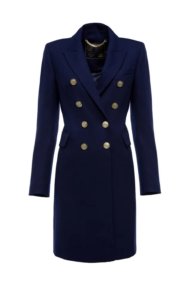 Holland Cooper Knightsbridge Coat Navy Women Tailoring