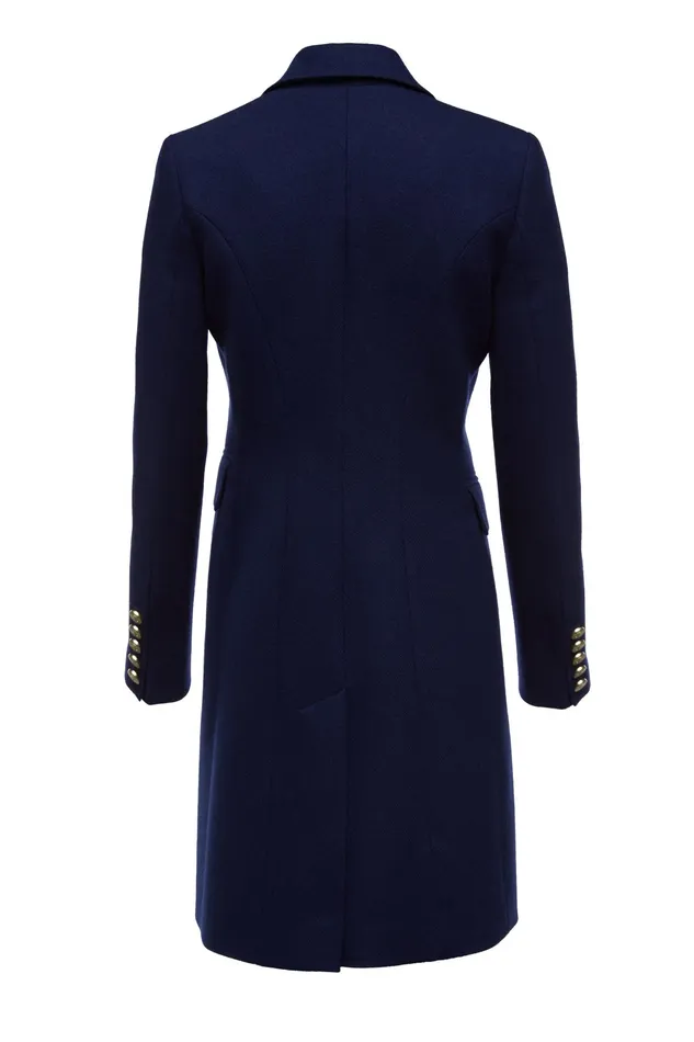 Holland Cooper Knightsbridge Coat Navy Women Tailoring