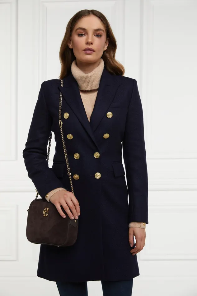 Holland Cooper Knightsbridge Coat Navy Women Tailoring