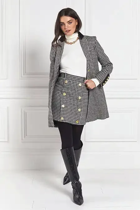 Holland Cooper Knightsbridge Skirt Houndstooth Women Tailoring Holland Cooper Knightsbridge Skirt Houndstooth Women Tailoring