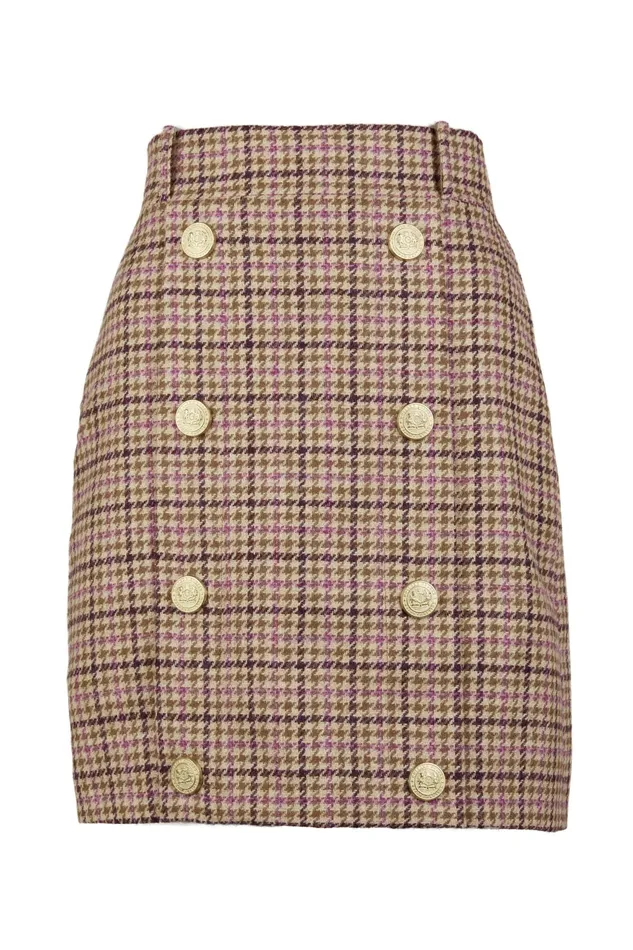 Holland Cooper Knightsbridge Skirt Sudeley Pink Women Tailoring Holland Cooper Knightsbridge Skirt Sudeley Pink Women Tailoring