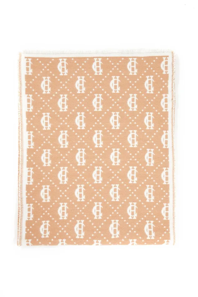 Holland Cooper Lightweight Monogram Scarf Camel Cream Men Scarves Holland Cooper Lightweight Monogram Scarf Camel Cream Men Scarves