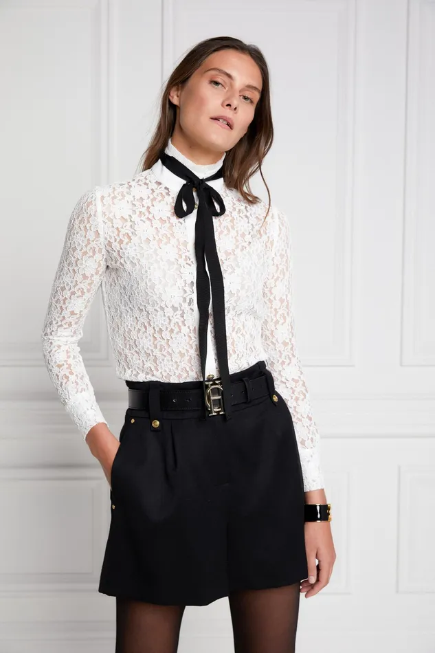 Holland Cooper Luxe Tailored Short Black Barathea Women Tailoring Holland Cooper Luxe Tailored Short Black Barathea Women Tailoring