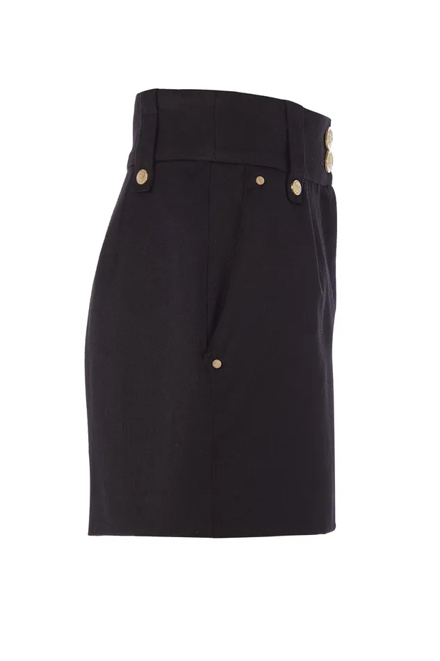 Holland Cooper Luxe Tailored Short Black Barathea Women Tailoring Holland Cooper Luxe Tailored Short Black Barathea Women Tailoring