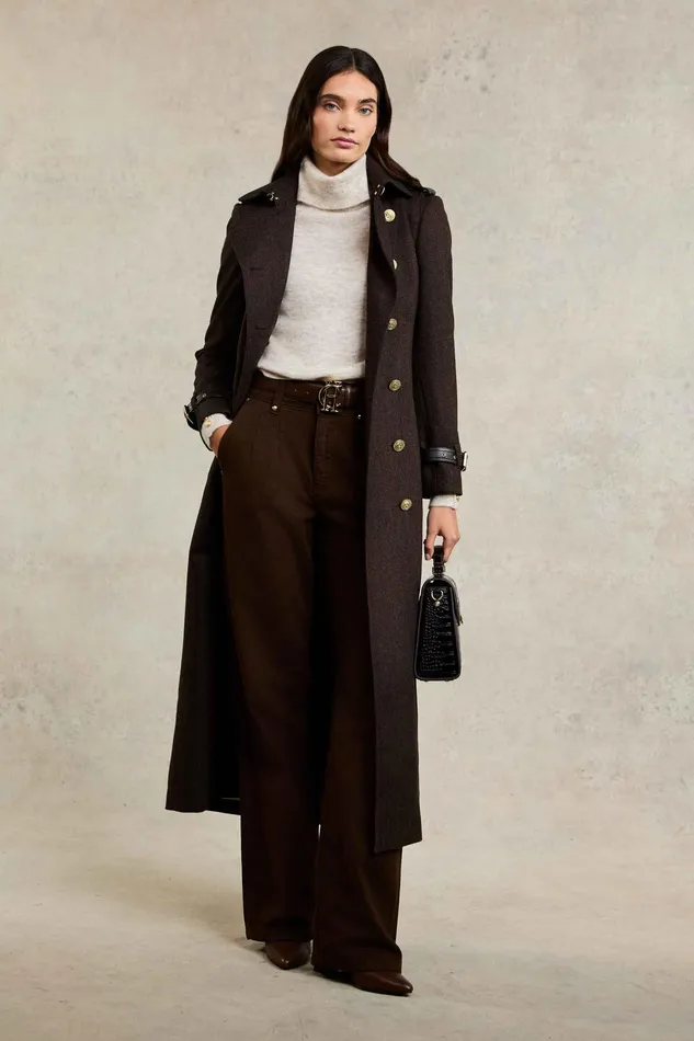 Holland Cooper Maisie Roll Neck Knit Barley Women Knitwear Holland Cooper Maisie Roll Neck Knit Barley Women Knitwear