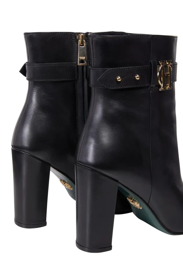 Holland Cooper Mayfair Ankle Boot Black Leather Women Boots Holland Cooper Mayfair Ankle Boot Black Leather Women Boots