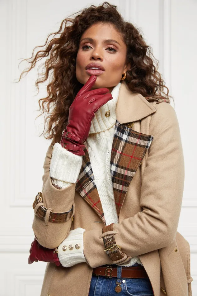 Holland Cooper Monogram Leather Gloves Mulberry Women Gloves Holland Cooper Monogram Leather Gloves Mulberry Women Gloves