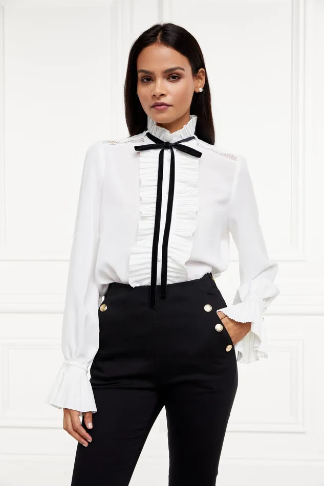 Holland Cooper Olivia Tie Shirt Women Shirts and Blouses