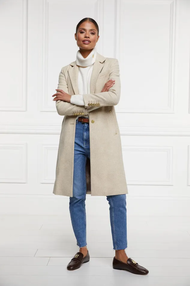 Holland Cooper Regency Coat Biscuit Women Tailoring