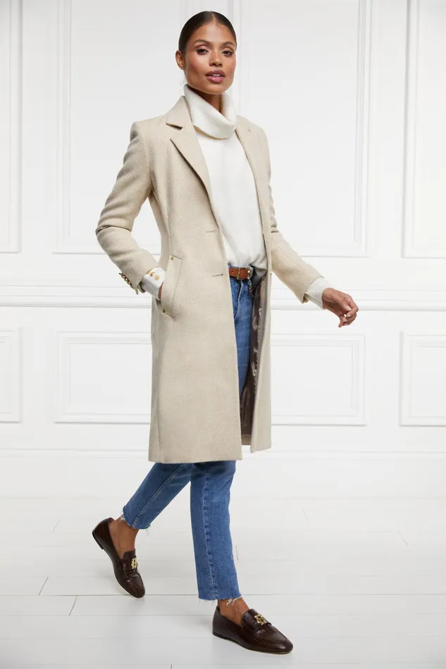 Holland Cooper Regency Coat Biscuit Women Tailoring