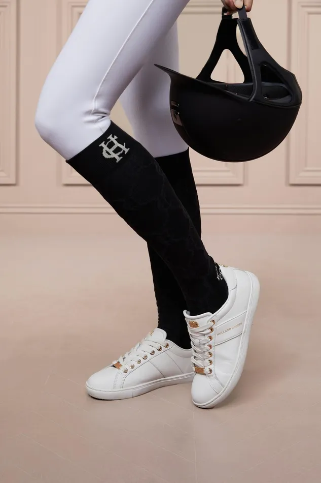 Holland Cooper Riding Sock Black Women Riding Socks