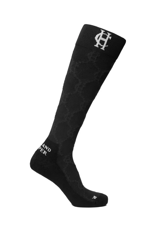 Holland Cooper Riding Sock Black Women Riding Socks