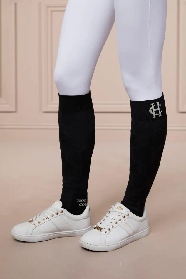 Holland Cooper Riding Sock Black Women Riding Socks