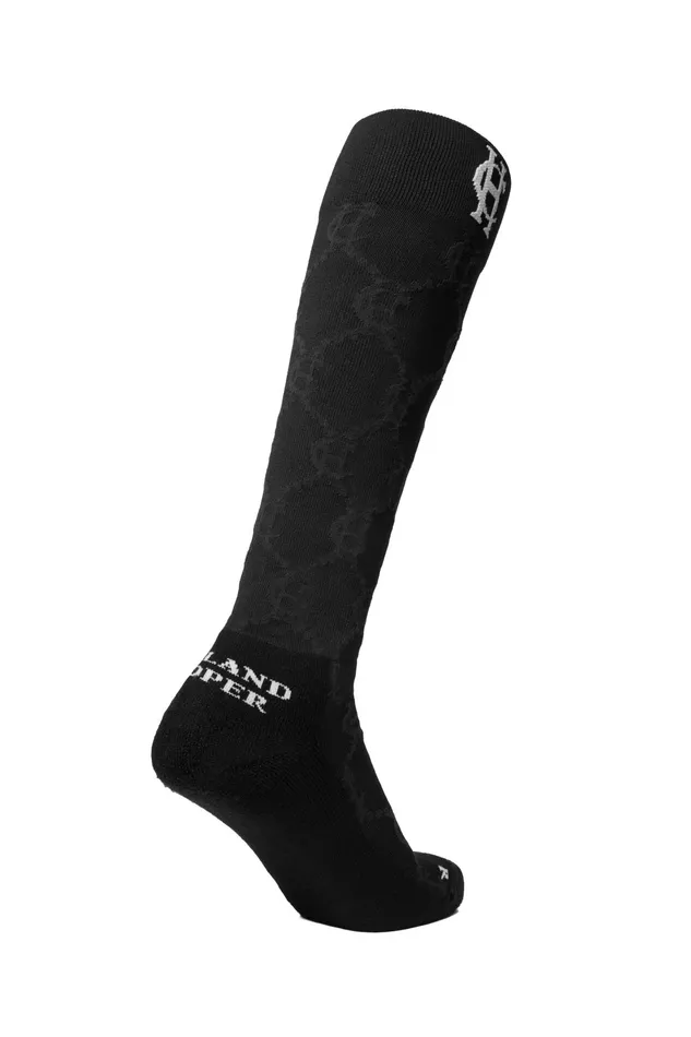 Holland Cooper Riding Sock Black Women Riding Socks