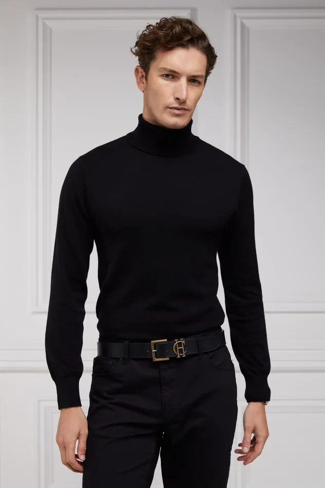 Holland Cooper S Classic Belt Black Men Belts Holland Cooper S Classic Belt Black Men Belts