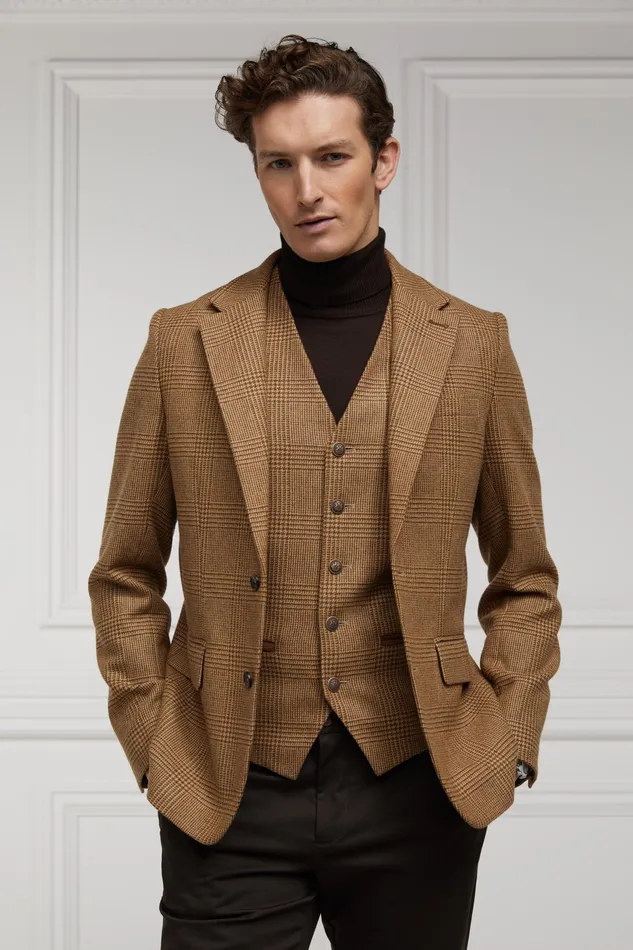 Holland Cooper The Single Breasted Blazer Tawny Men Blazers