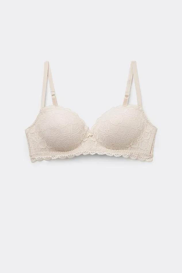 Intimissimi Balconette Women Claudia Balconette Bra In Lace Natural 2280 8211 Avorio Crema