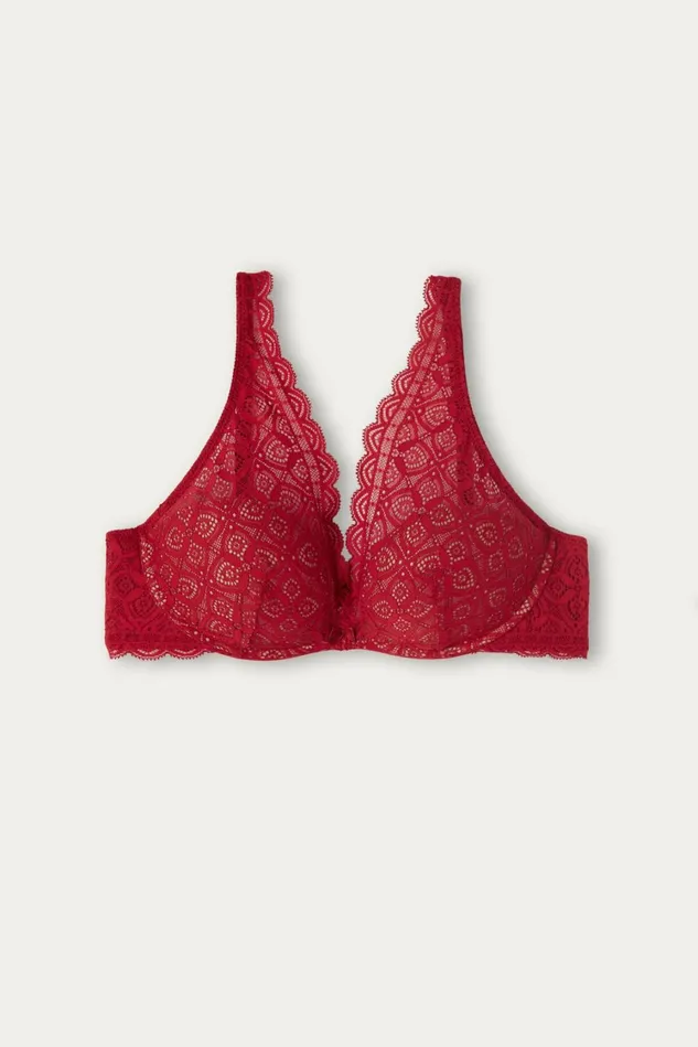 Intimissimi Balconette Women Giorgia Balconette Bra In Lace Red 1473 8211 Rosso