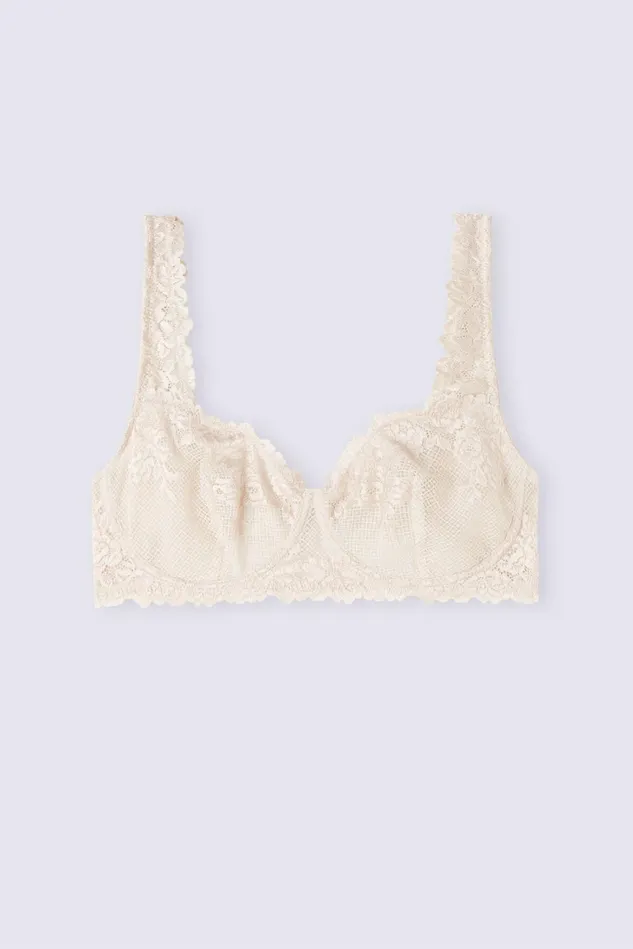 Intimissimi Balconette Women Pretty Flowers Daniela Balconette Bra Natural 2280 8211 Avorio Crema