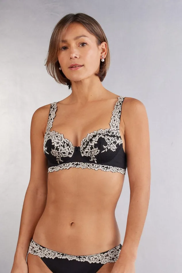 Intimissimi Balconette Women Pretty Flowers Sofia Balconette Bra Multicolor 9887 8211 Blackivory Intimissimi Balconette Women Pretty Flowers Sofia Balconette Bra Multicolor 9887 8211 Blackivory