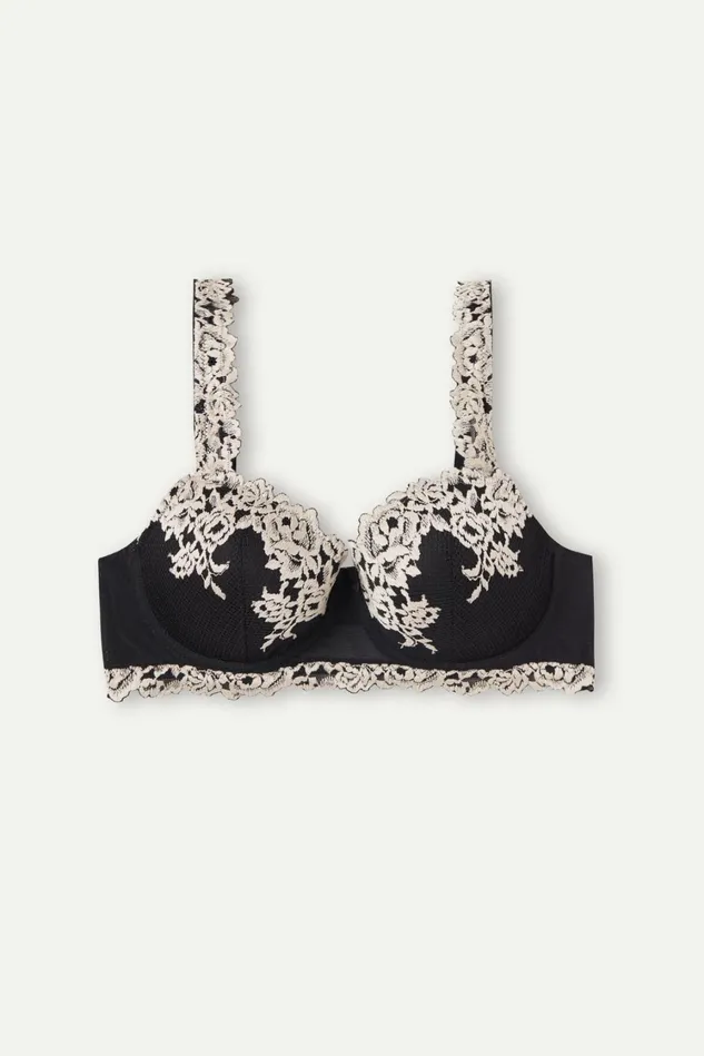 Intimissimi Balconette Women Pretty Flowers Sofia Balconette Bra Multicolor 9887 8211 Blackivory