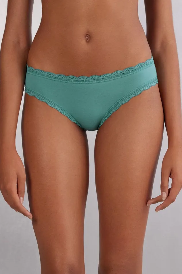 Intimissimi Bikini Panties Women Cotton And Lace Panties Blue 654j 8211 Lagoon Blue Intimissimi Bikini Panties Women Cotton And Lace Panties Blue 654j 8211 Lagoon Blue