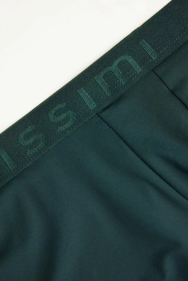Intimissimi Boxers Men Microfiber Logo Boxer Shorts Green 132j 8211 Verde Scuro