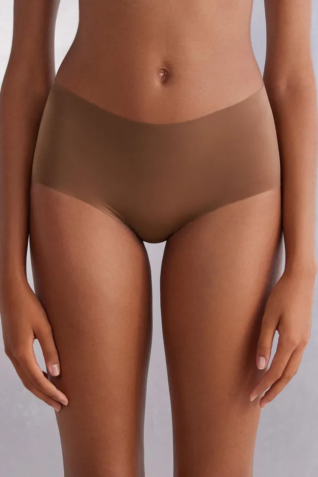 Intimissimi Boyshorts and Hipsters Women Seamless Microfiber Hipster Natural 502i 8211 Caramel