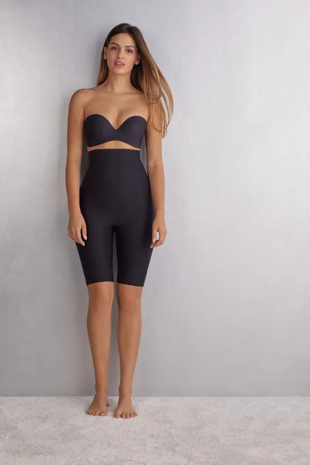 Intimissimi Boyshorts and Hipsters Women Shaping Shorts In Seamless Microfiber Black 019 8211 Black
