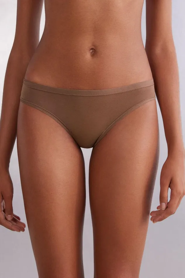 Intimissimi Brazilian Cut Women Ultralight Cotton Brazilian Natural 502i 8211 Caramel