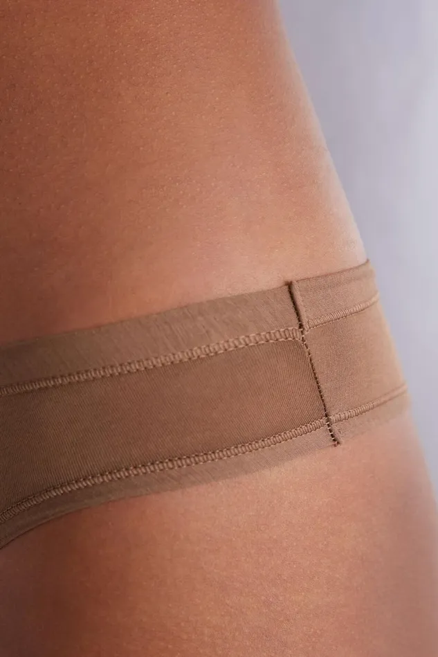 Intimissimi Brazilian Cut Women Ultralight Cotton Brazilian Natural 502i 8211 Caramel