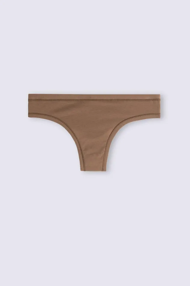 Intimissimi Brazilian Cut Women Ultralight Cotton Brazilian Natural 502i 8211 Caramel