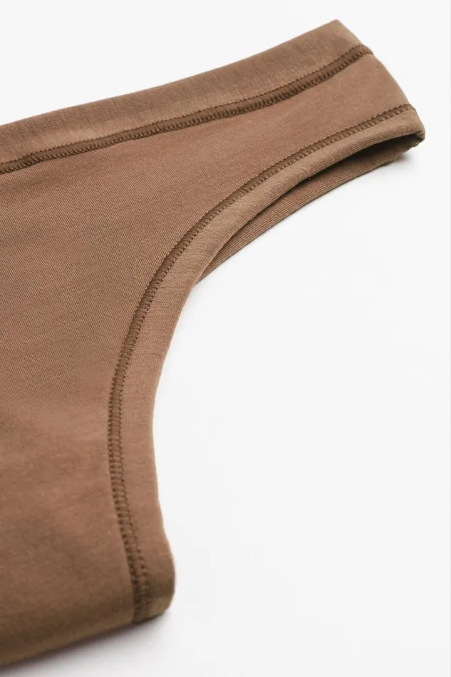 Intimissimi Brazilian Cut Women Ultralight Cotton Brazilian Natural 502i 8211 Caramel