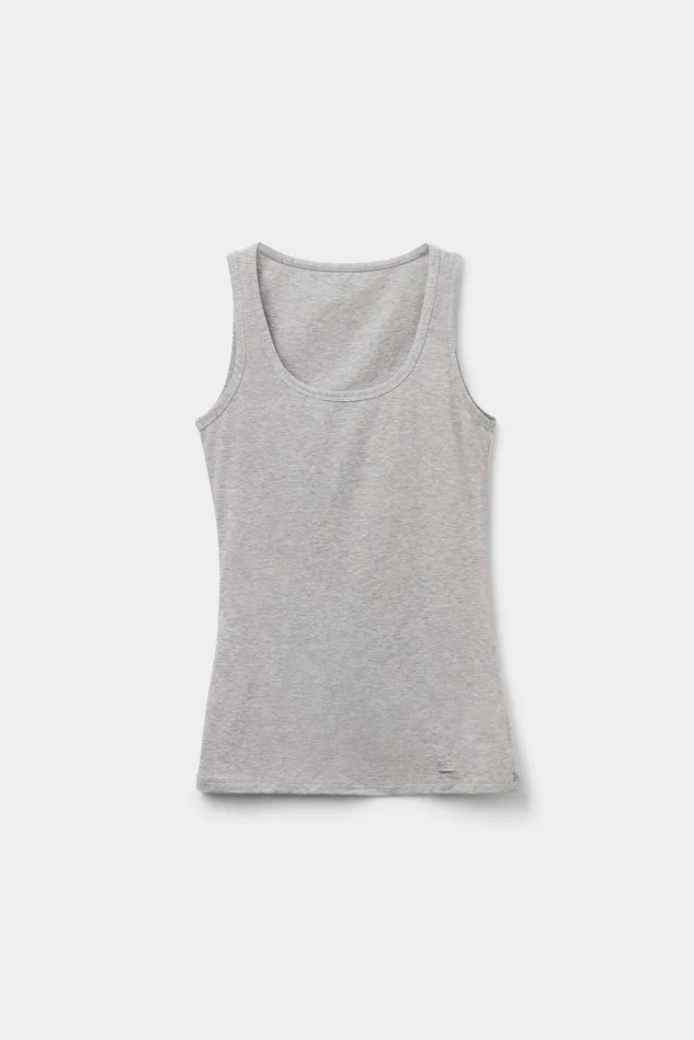 Intimissimi Camisoles Tank Tops Women Cotton Tank Top Grey 031 8211 Light Heathered Grey