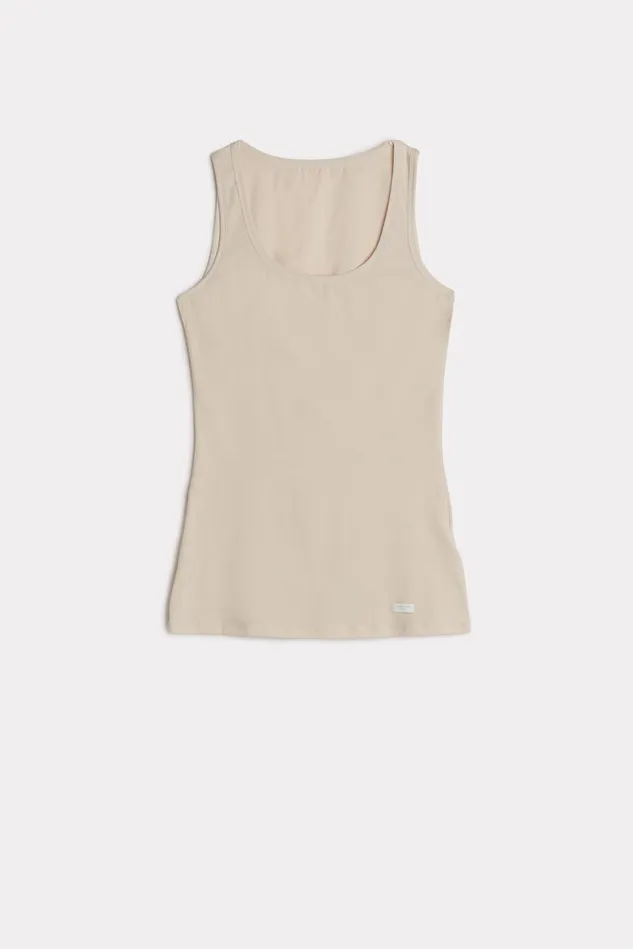 Intimissimi Camisoles Tank Tops Women Cotton Tank Top Natural 2280 8211 Avorio Crema