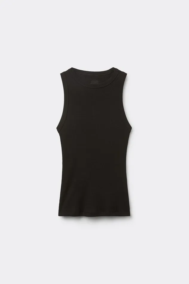 Intimissimi Camisoles Tank Tops Women Ribbed Tank Top In Superior Cotton 019 8211 Black
