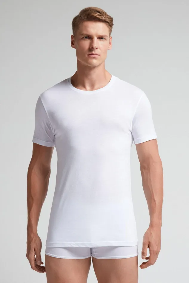 Intimissimi TShirts Polos Men Extrafine Superior Cotton TShirt White 001 8211 White Intimissimi TShirts Polos Men Extrafine Superior Cotton TShirt White 001 8211 White
