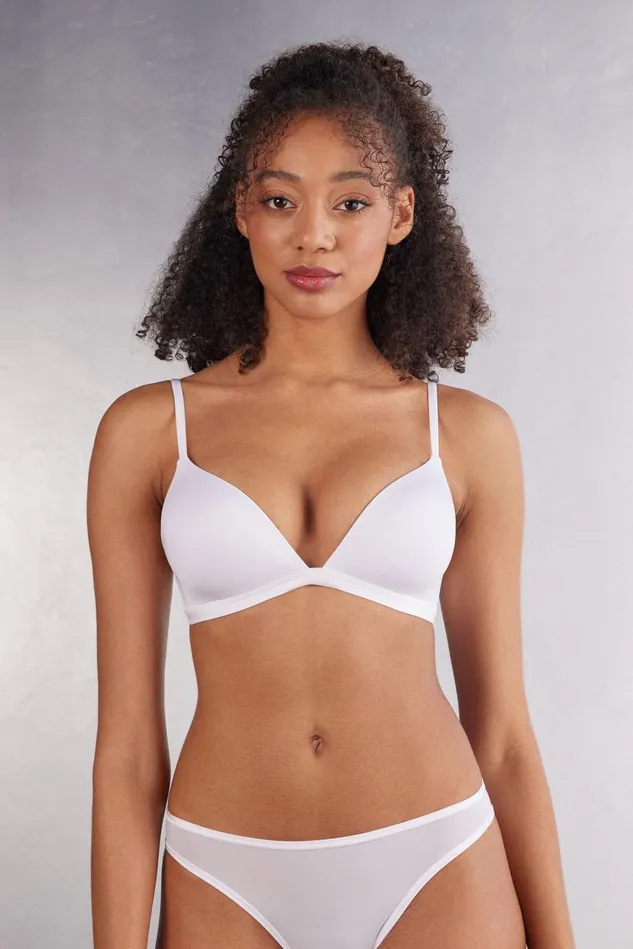 Intimissimi Triangle Women Tiziana Triangle Bra In Ultralight Microfiber White 001 8211 White Intimissimi Triangle Women Tiziana Triangle Bra In Ultralight Microfiber White 001 8211 White