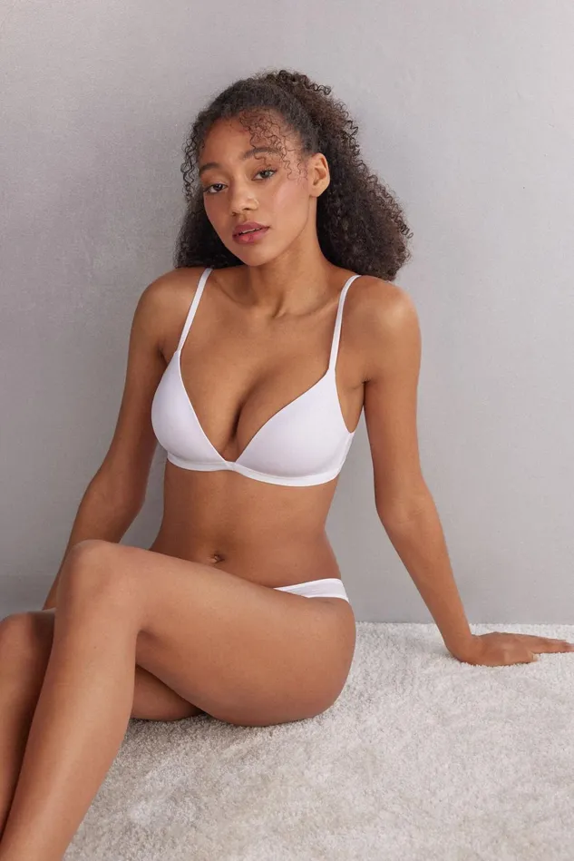 Intimissimi Triangle Women Tiziana Triangle Bra In Ultralight Microfiber White 001 8211 White