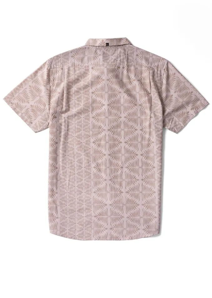 Island Impressions Eco Ss Shirt Bone Men Vissla Shirts and Flannels