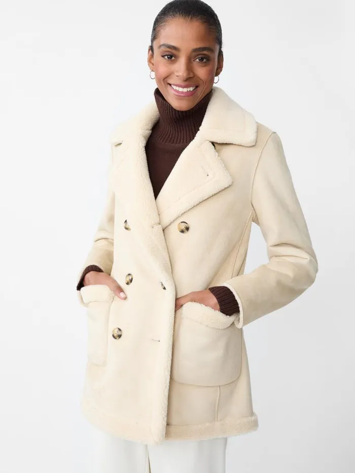 JMcLaughlin Agata Reversible Faux Fur Coat Cream Women Jackets and Outerwear JMcLaughlin Agata Reversible Faux Fur Coat Cream Women Jackets and Outerwear