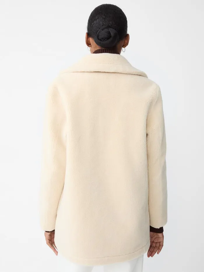 JMcLaughlin Agata Reversible Faux Fur Coat Cream Women Jackets and Outerwear JMcLaughlin Agata Reversible Faux Fur Coat Cream Women Jackets and Outerwear