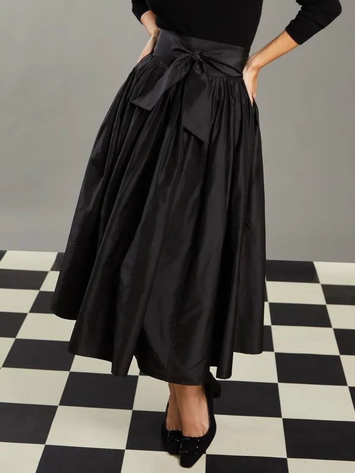 JMcLaughlin Alex Silk Skirt RSVP X Steven Stolman Black Women Skirts and Skorts JMcLaughlin Alex Silk Skirt RSVP X Steven Stolman Black Women Skirts and Skorts