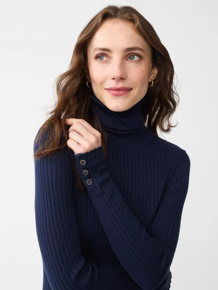 JMcLaughlin Arlette Turtleneck Navy Women Sweaters JMcLaughlin Arlette Turtleneck Navy Women Sweaters